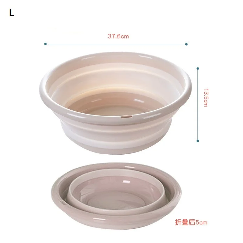 Beige S 25.5x10.5cm 3 шт. творческий складной умывальник складные столы и стулья для ведро контейнер переносные, складные, силиконовые умывальник на открытом воздухе Инструменты для чистки - Цвет: Beige S 25.5x10.5cm