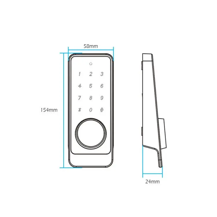 TT замок приложение умный отпечаток пальца дверной замок, электронный Засов безопасности безопасный Bluetooth RFID Клавиатура цифровой дверной замок