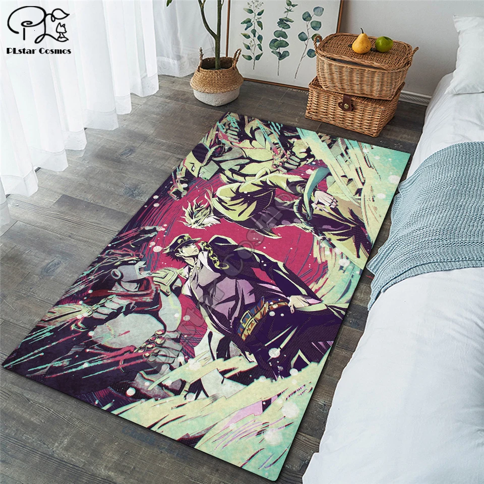 

JoJo's Bizarre Adventure carpet kids room soccer rug field parlor bedroom living room floor mats children large rugs home mat 01