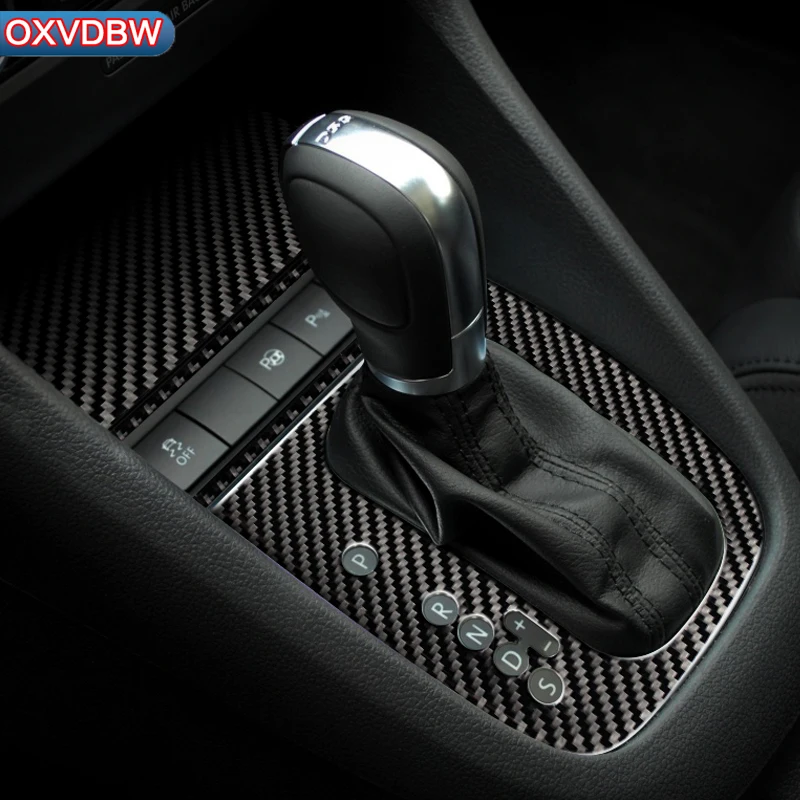 Для volkswagen scirocco golf 6gti R аксессуары LHD RHD углеродное волокно Автомобильный Центр переключения передач Панель наклейка внутренняя отделка Стайлинг