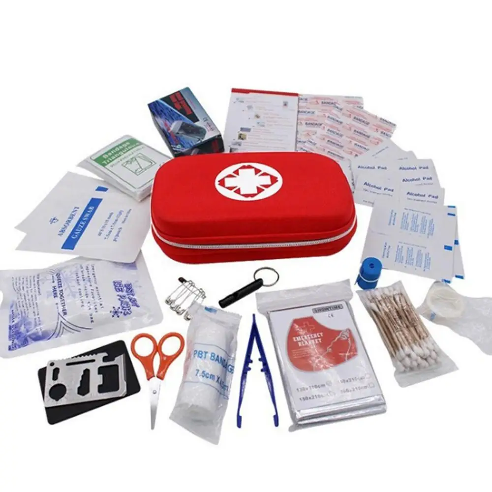 

Portable Travel Household Survival Kit Multi-Layer First Aid Kit Outdoor Car Bag Emergency Kit