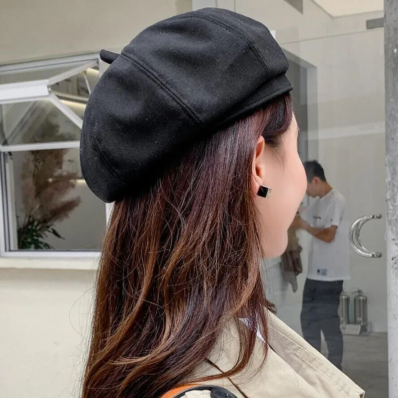 Летние уличные соломенные шляпы Женские французские берет для художника Женская Твердая шляпа дамские повседневные весенние праздничные кепки художника Прямая поставка