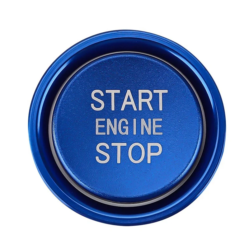 

Auto Car Engine Start Stop Push Button Cover Trim Ring Set For A4 A6 Q5 Q7 Button Antidust Blue/Gold/Red/Silver