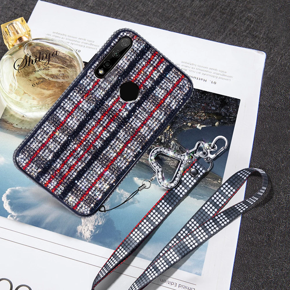 YueTuo Блестящий Алмазный чехол для телефона etui, чехол, чехол для huawei honor 10i 20i 10 i 20 lite 20 lite p smart plus psmart силиконовый