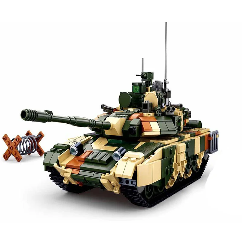 Мировая война, Военная серия, российский т90мс, главный боевой танк, модель солдат, фигурки, строительные блоки, игрушки