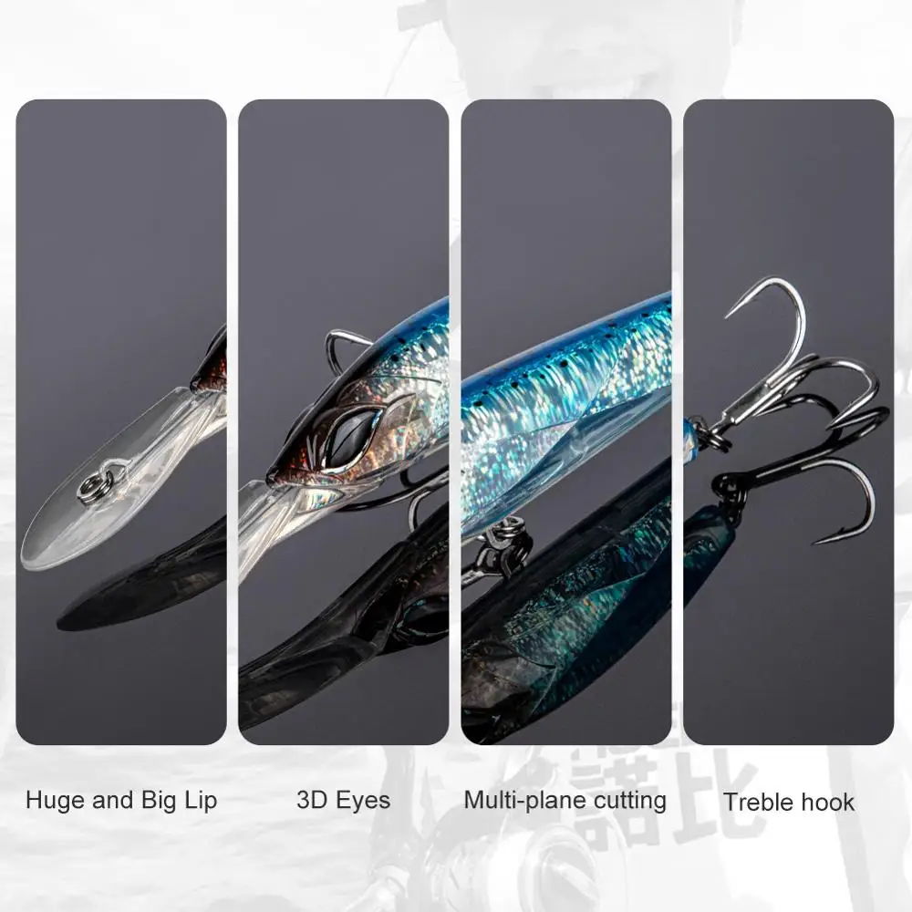 トローリングルアー ノビー トローリングミノー ルアー 18cm 90g シンキング ビッグ