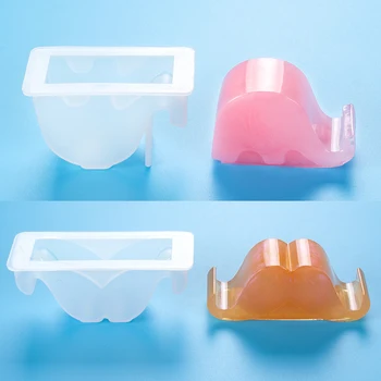 

Elephant Mustache Shape Phone Holder Silicone Mold Resin Epoxy Mold DIY