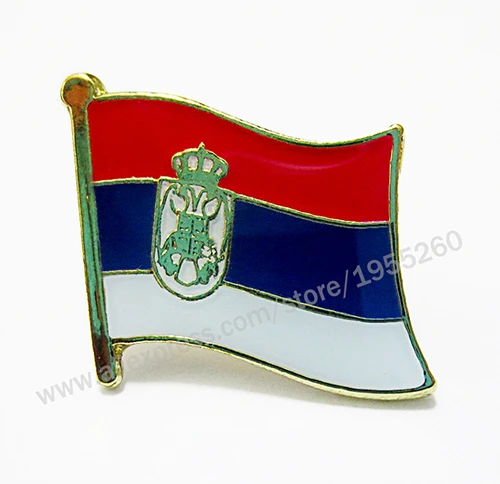 148 Serbia Национальный флаг, металлический значок на лацкане, флаг на булавке, значок на булавке по всему миру, шотания, Сербию, Словению, Испании, Швеции, Турции, СССР - Цвет: 148 Serbia