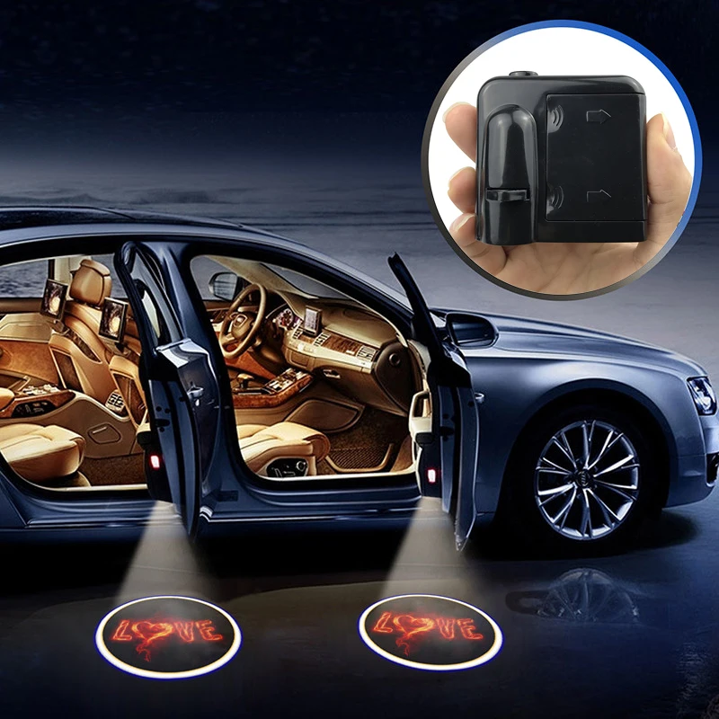 1pcs Wireless Led Car Door Light Projector Laser Logo Ghost
