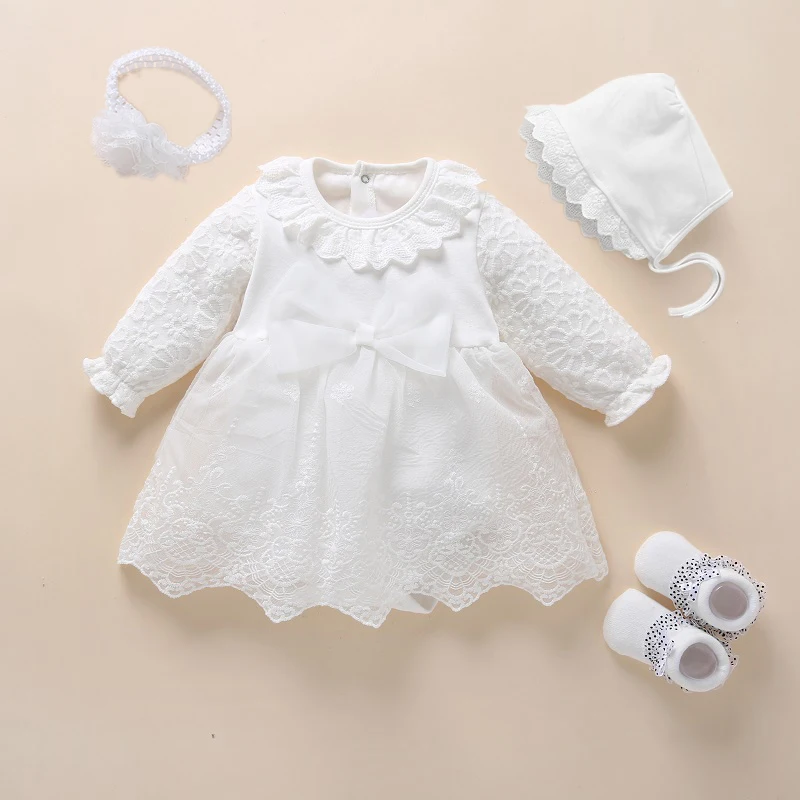Robe blanche neige bébé robe de baptême bébé princesse robe de baptême blanche pour nouveau-né fille robes bébé fille 3 6 9 mois