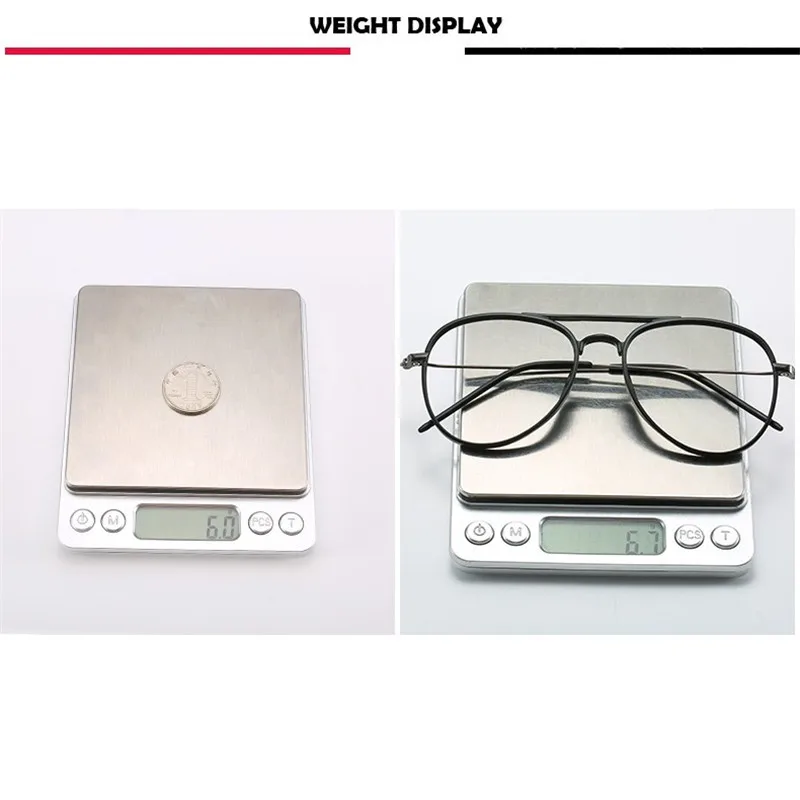 Zerosun Aviation Eyeglasses Frame Men Women Oversized Glasses Man Women's Eyeglass Spectacles for Myopia Diopter Prescription