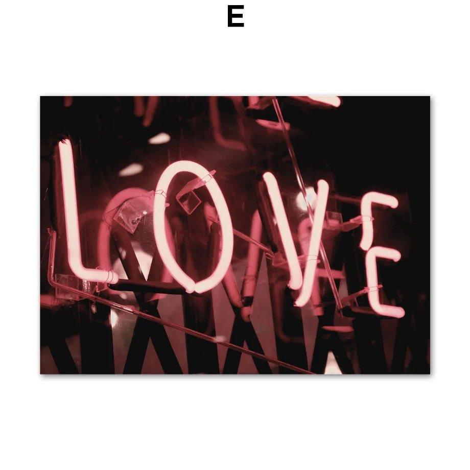 Pink-Sea-Church-Neon-Light-City-Street-Nordic-Posters-And-Prints-Wall-Art-Canvas-Painting-Club (5)