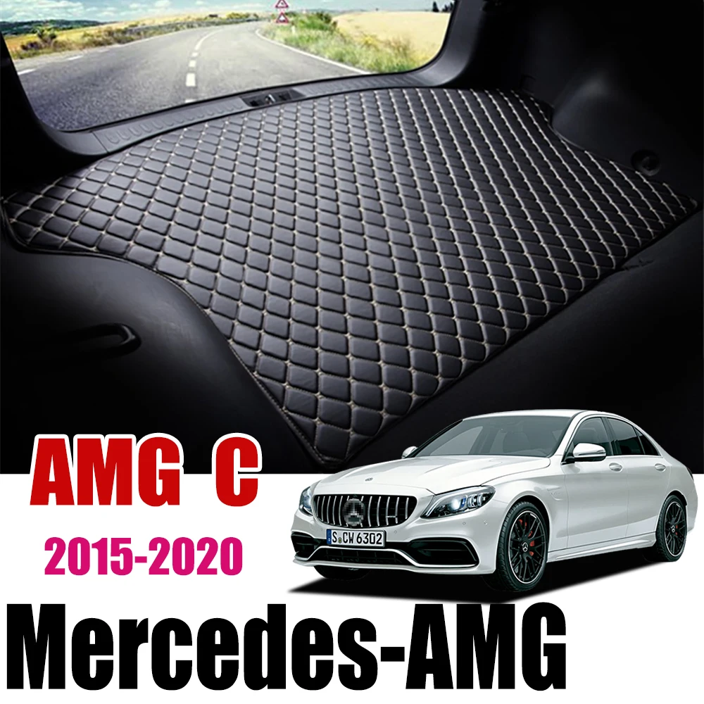 Кожаный коврик для Багажника Автомобиля AMG C багажника Mercedes Class 2015-2020 Задняя