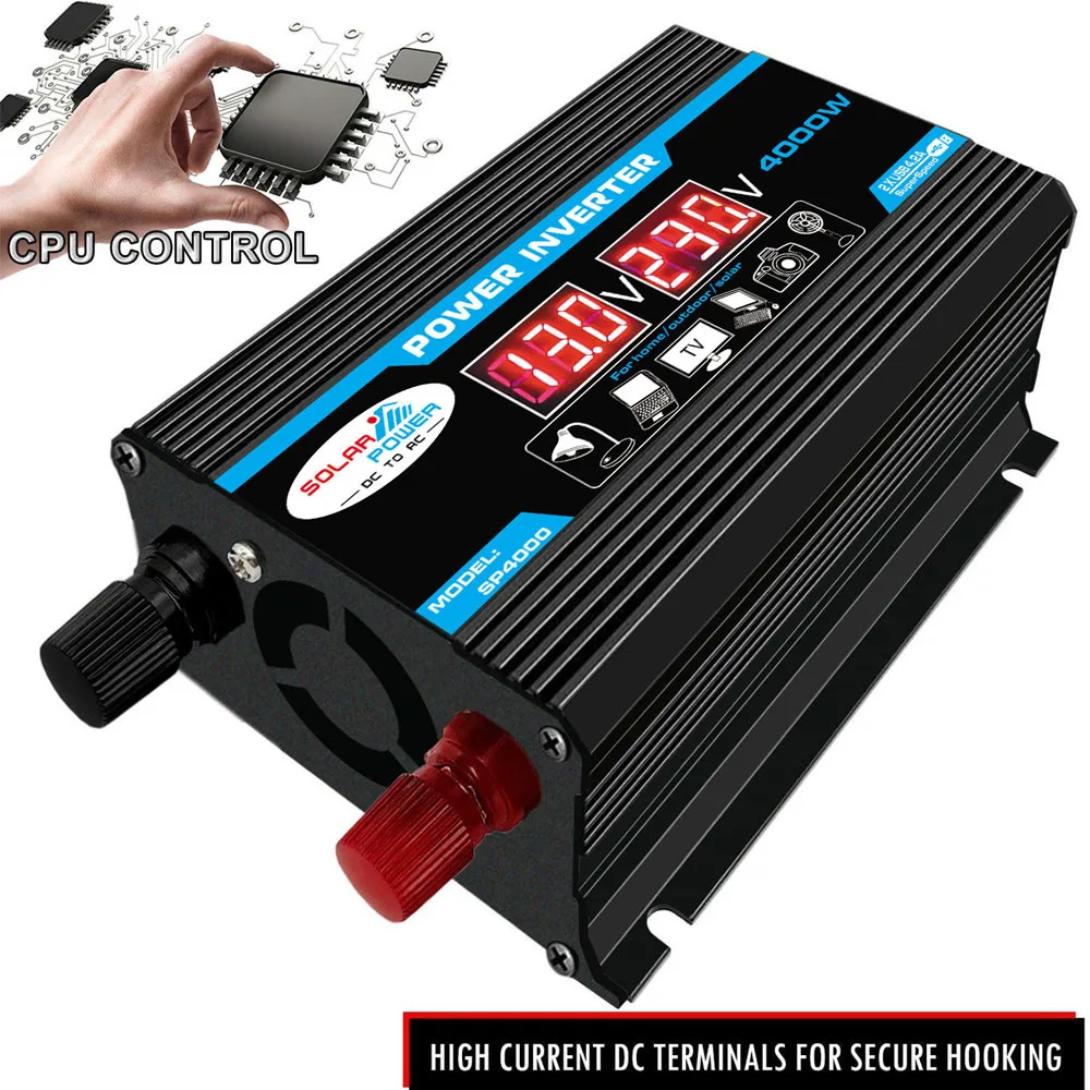Modified Sine Wave Inverter High Frequency 300W Power Watt Power Inverter DC Converter Car Power Charger Inverter