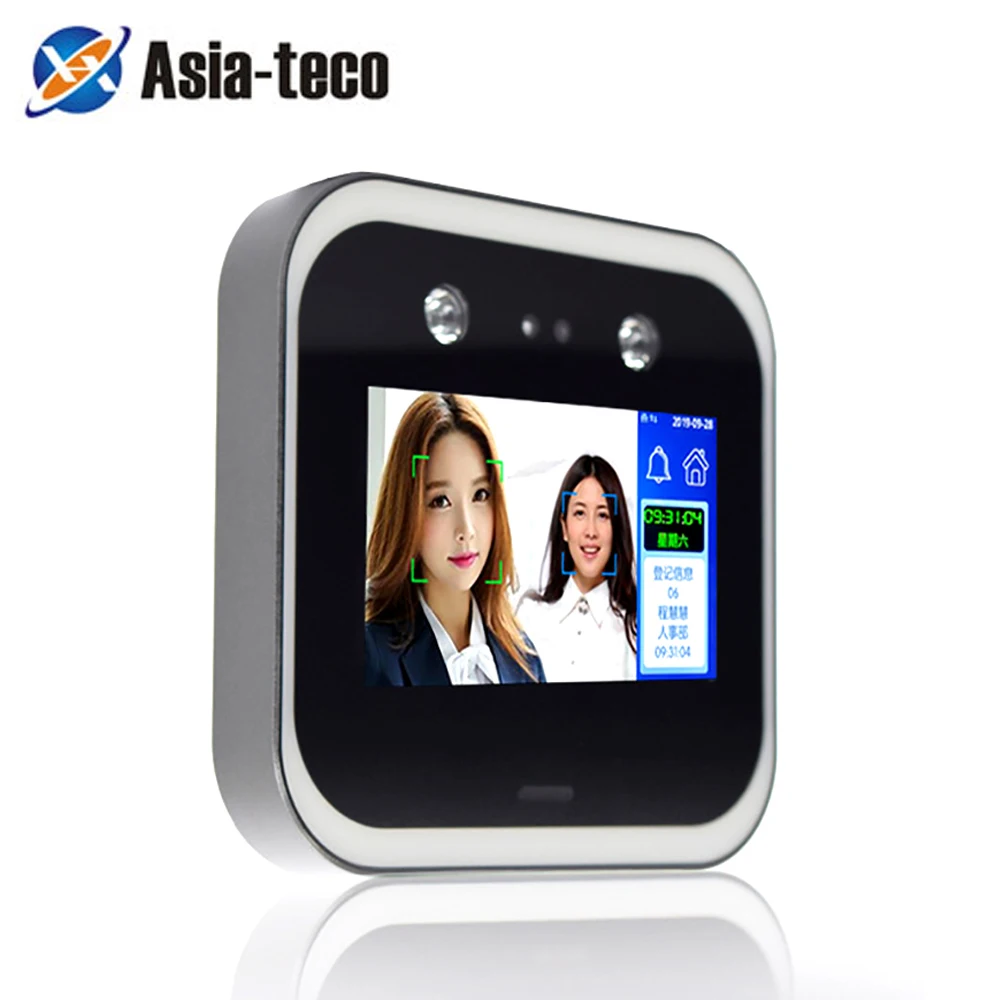 US $130.18 5 Inch Touch Screen Dynamic Face Recognition Time Attendance Access Control System Employee Time Clock Face Dynamic Attendance