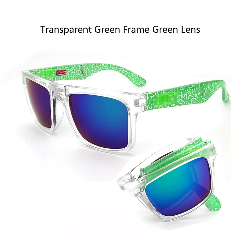 YHD115 Модные мужские спортивные солнцезащитные очки открытый бинокль складывающиеся очки для вождения очки Для женщин пляжные солнцезащитные очки - Цвет линз: 07