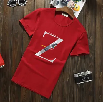 

Summer new women's street letter characters print loose short-sleeved T-shirt 6256