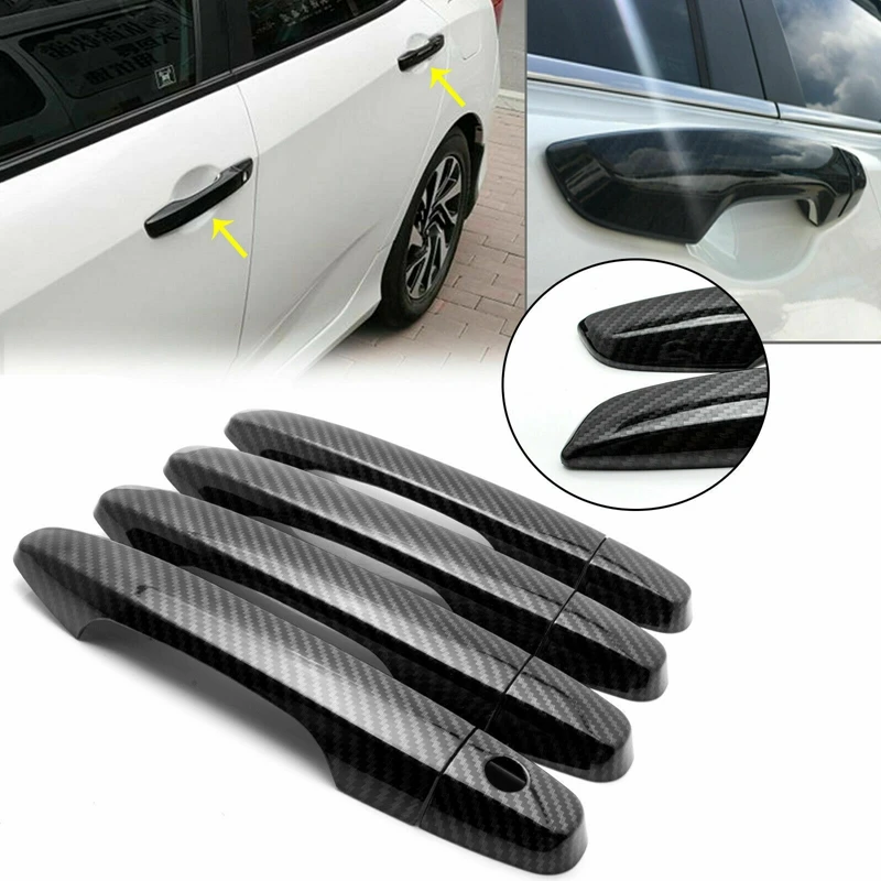 FOR HONDA CIVIC 2012 2013 2014 2015 CHROME 4 DOOR HANDLE COVERS w//oPSK Handles