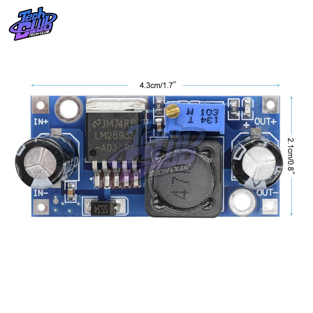 LM2596 LM2596S ADJ DC-DC понижающий преобразователь понижающий модуль 5 В, 12 В, 24 В постоянного тока, регулируемый Питание Выход 1,25 V-30 V