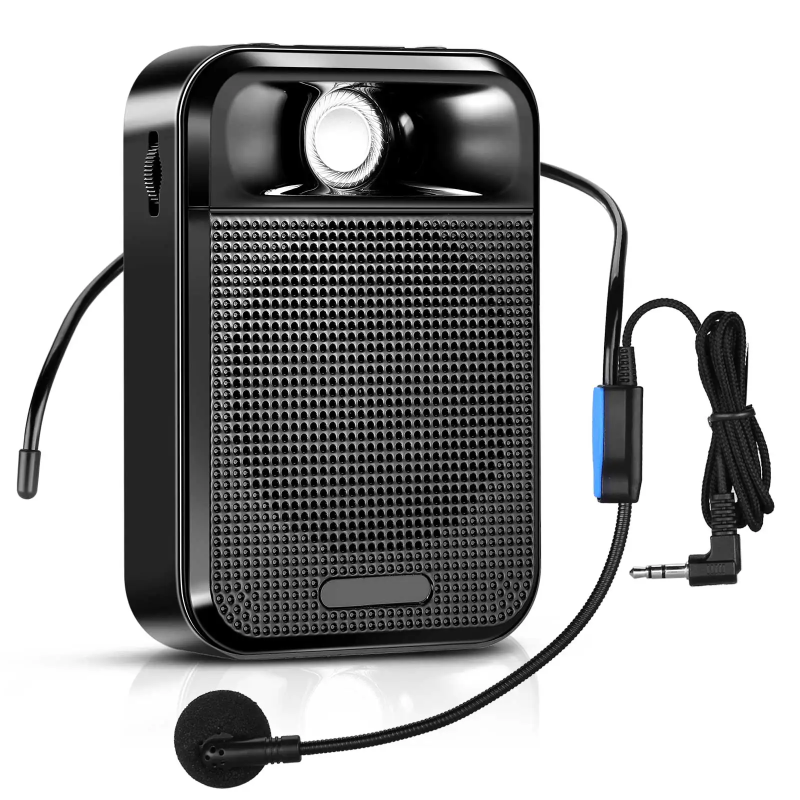 Portable Voice Amplifier Megaphone Wired Microphone Loudspeaker Audio