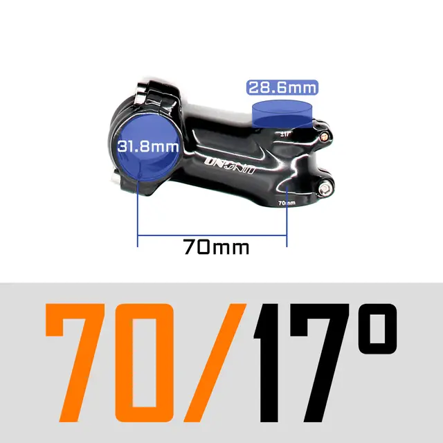 UNO Black Stem Bike Ultralight 7 17 35 Degree MTB Road Stem Fork 28.6 31.8mm 60/70/80/90/100/110/120/130mm Bicycle King Kalloy - Image 8