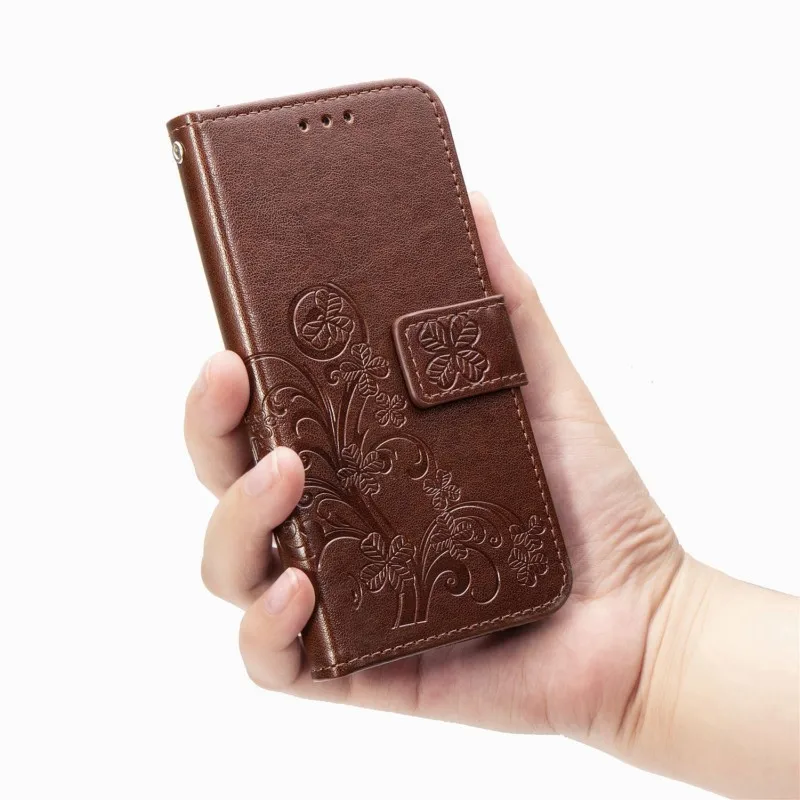 Чехол-книжка OEEKOI с четырехлистным клевером из искусственной кожи для OPPO A5 /A9 /Reno A