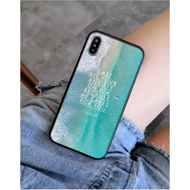 MaiYaCa Cross christian bible quotes verse jesus Customer Phone Case for iPhone 11 pro XS MAX 8 7 6 6S Plus X 5 5S SE XR SE2020 a15