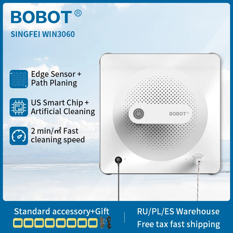 Робот пылесос для окон BOBOT SINGFEI WIN 3060|Электрические стеклоочистители| |