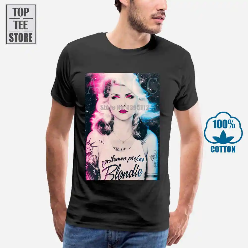 Blondie Debbie Гарри футболка атомная панк Рок Топ 70 S 80 Icon | Мужская одежда