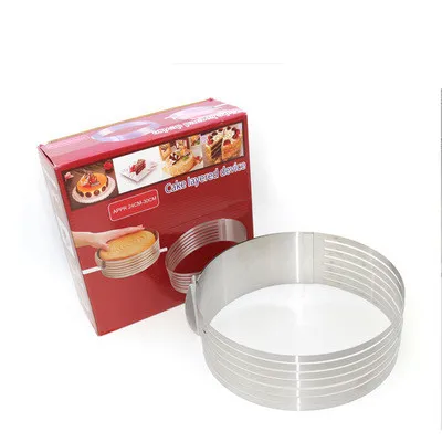 

Adjustable Cake Cutter Slicer Stainless Steel Round Bread Cake Slicer Cutter Mold Cake Tools DIY Kitchen Baking Accessories