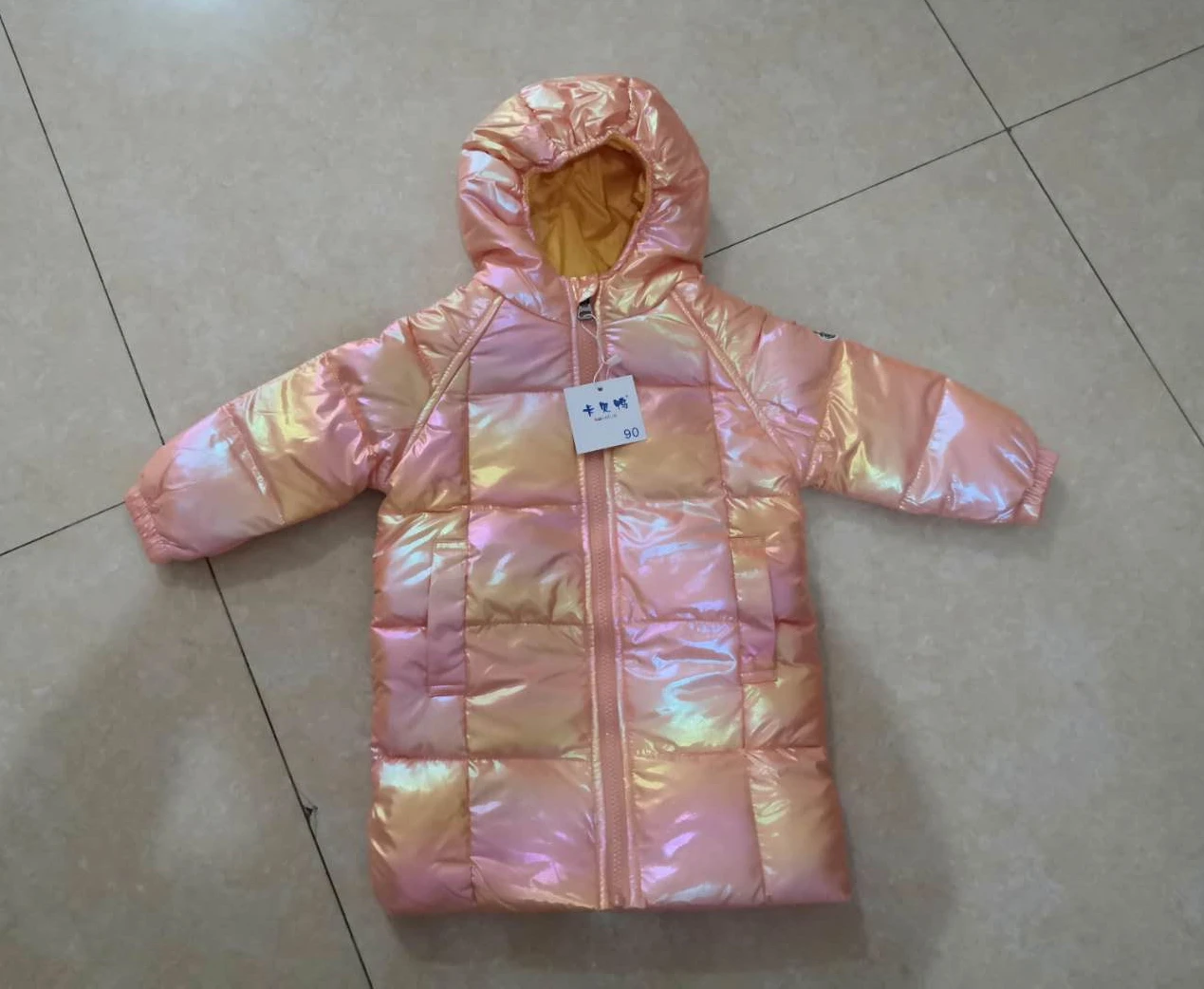 Children Girl Down Jackets Winter Baby Long Coat Boys Fashion Glossy Jackets Kids Outfit 3 4 5 6 7 8 years old