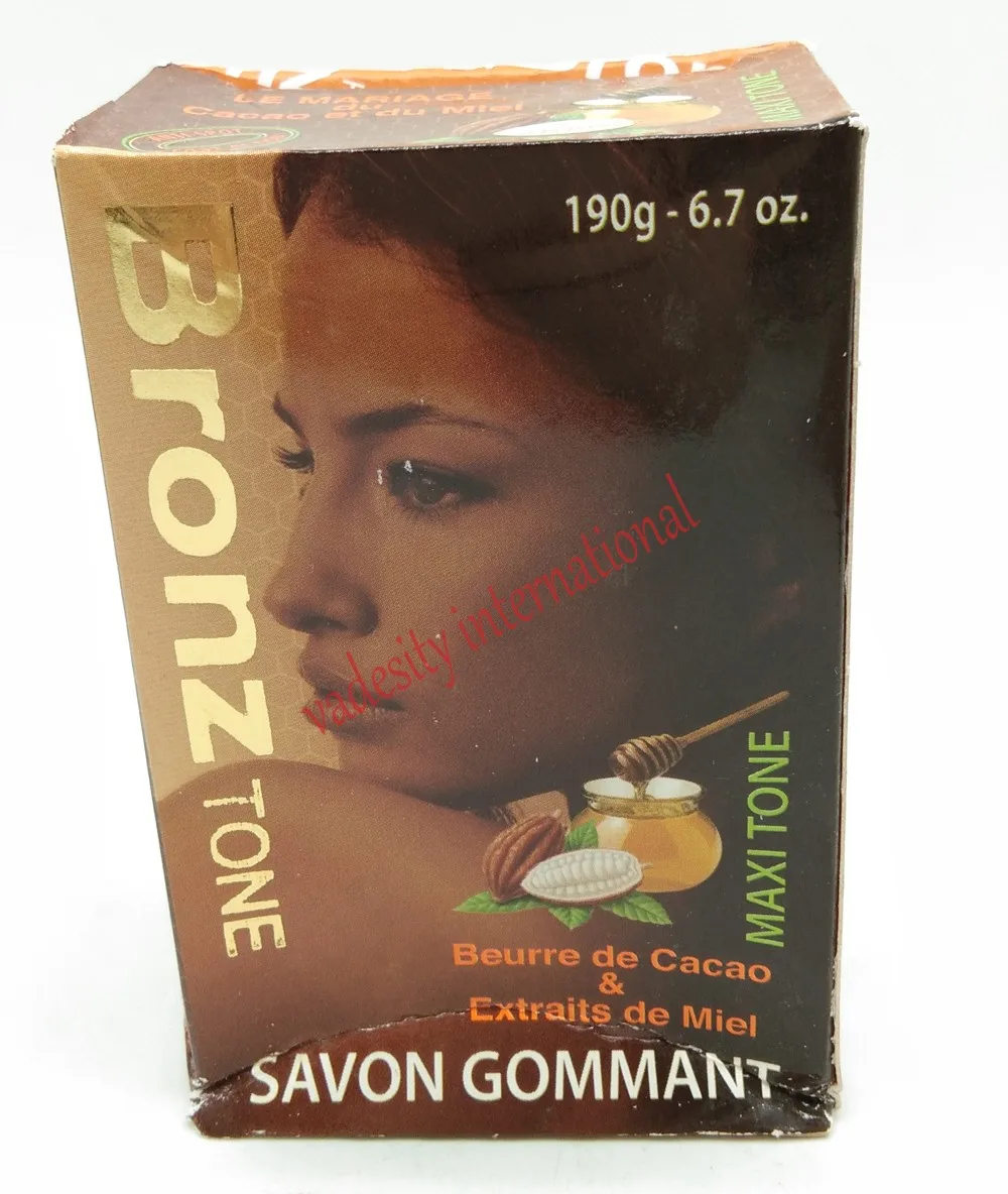 Bronz тон какао масло отшелушивающее светящееся мыло 190 г