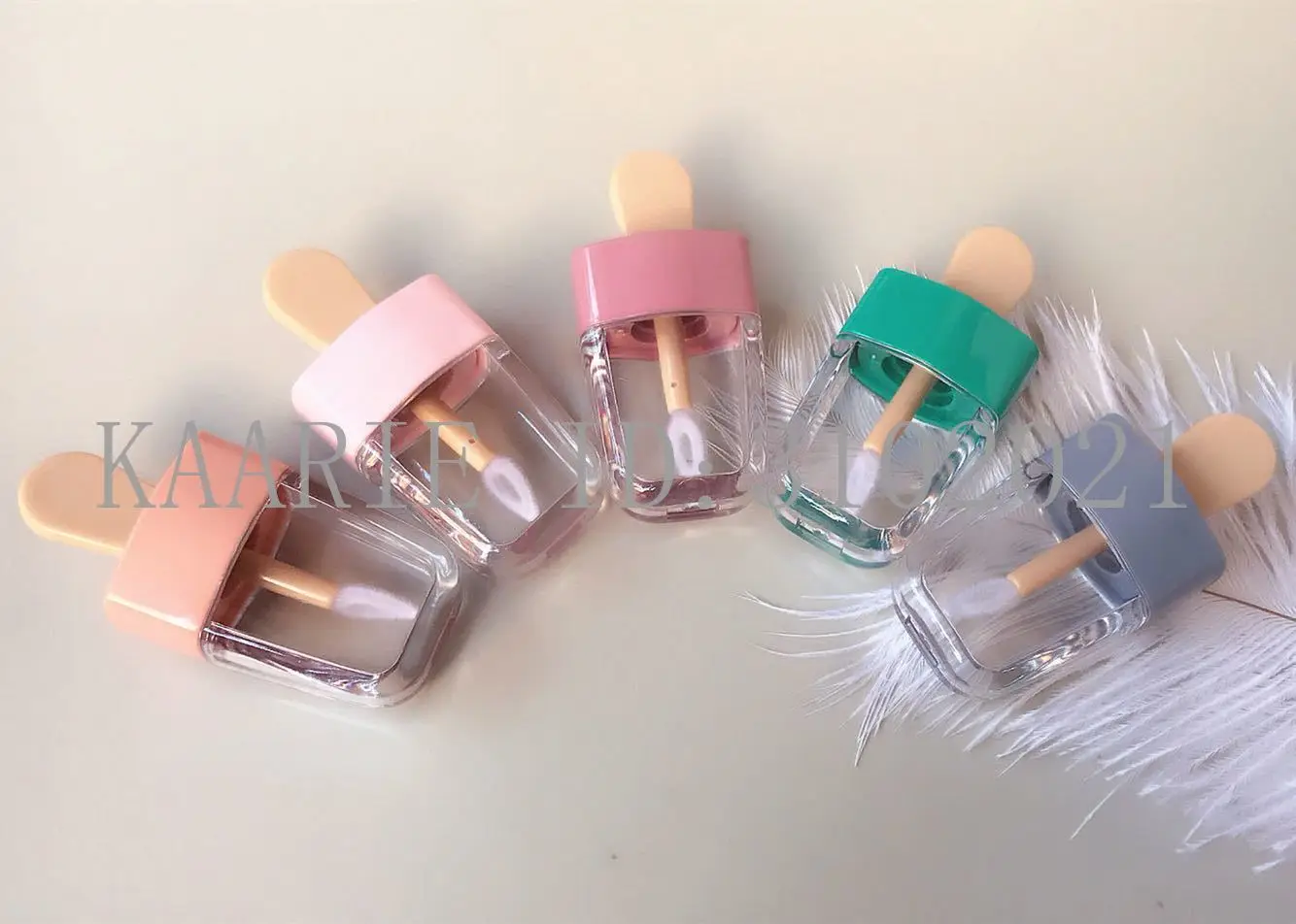 

Cute Empty Ice Cream Cartoon Lip Gloss Refillable Tube, Beauty Makeup Liquid Lipstick Packing Tool, Portable Lip Oil Bottle