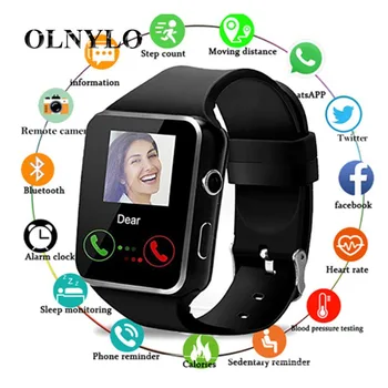 

X6 Bluetooth Smart Watch Men with Camera Touch Screen Wrist Smarth Watch for Android IOS Phone Sports Smartwatch Women Sim Card