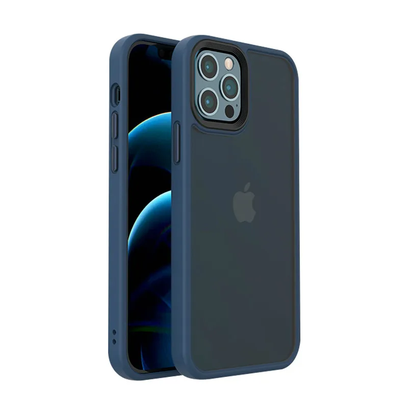 Original Skin For iPhone 12 Mini Anti-knock Case For iPhone 12 Pro Max Matte Translucent Cover Luxury Protective Case