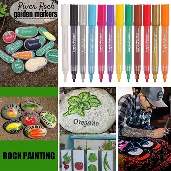 

Acrylic Marker Pens Acrylic Paint Pen Painting Pen A Set Glass Graffiti Porcelain Fabric Smooth School Drawing Student Mug