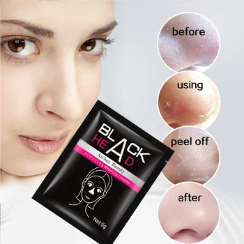 

2017 hot 1pcs Black mask Mud Deep Cleansing Purifying Peel Off Facail Face Mask Remove Blackhead Facial Mask 20PCS kniyea