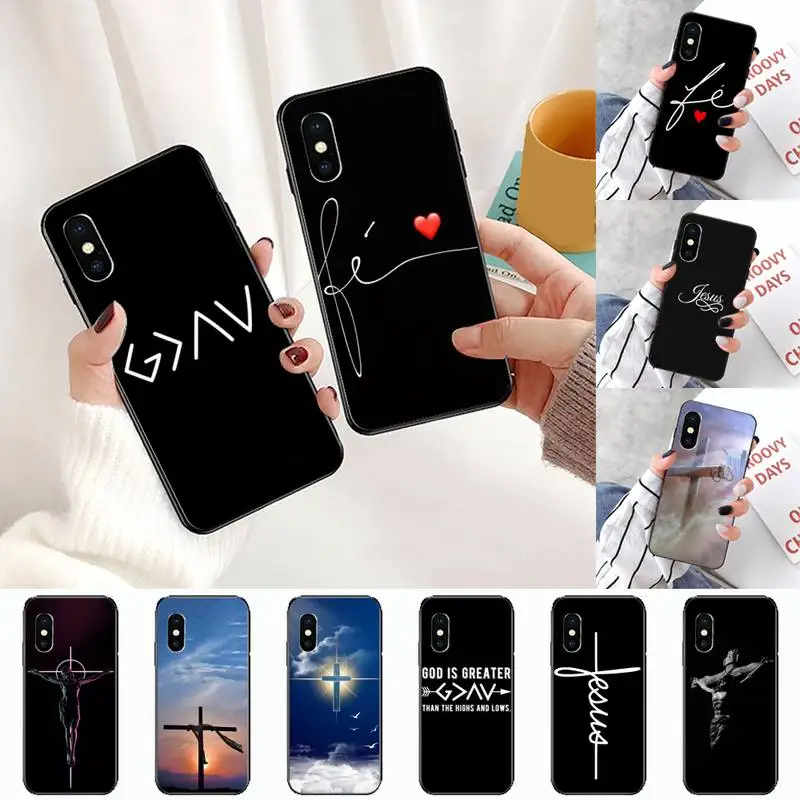 

Christian Religious Jesus Phone Case for iPhone 11 12 pro MINI XS MAX 8 7 6 6S Plus X 5S SE 2020 XR