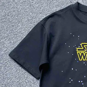 

Women T-shirt Themed Embroidery Short Sleeves