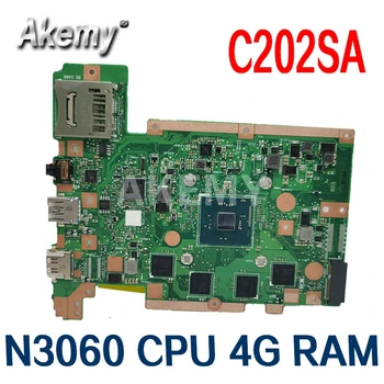 

Akemy C202SA Laptop motherboard for ASUS C202SA C202S C202 Test original motherboard N3060 CPU 4G RAM EMMC-32G