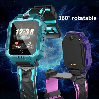 

4G Children Smart Watch Kids 360 degree rotatable GPS Position Dual cameras Video Call Waterproof Kids Safety Wristband T10