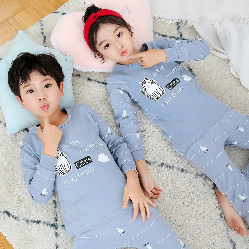 Sleepwear & Robes comfortable Kids Sleepwear Baby Girl Cotton Sets Boys Monster Dinosaur Homewear Pajamas Children Pyjamas Kids Nightwear 2-13Y Unisex Clothes nightgowns baby