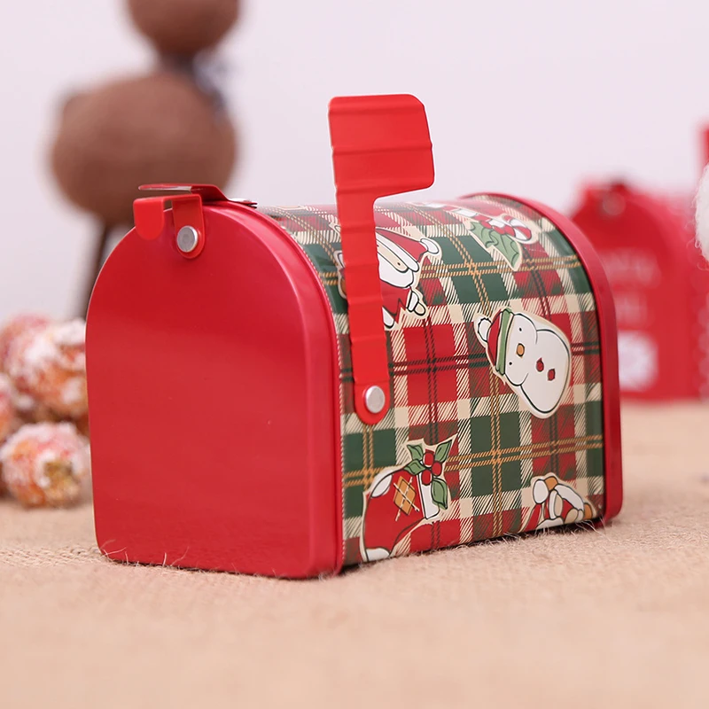 

Christmas Candy Storage Gift Iron Can Decorations Xmas Holiday Home Ornaments