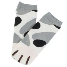 Милые носки с котом, креативные цветные носки в полоску для спорта и отдыха, офисные носки, теплые модные осенне-зимние модели, Новинка