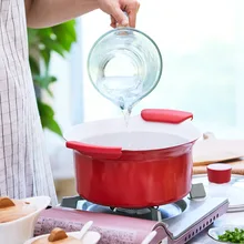 Simanfei суповый горшок в японском стиле с керамическим покрытием, антипригарный горшок, горячая кастрюля для индукционной плиты, универсальный суповый горшок из алюминиевого сплава