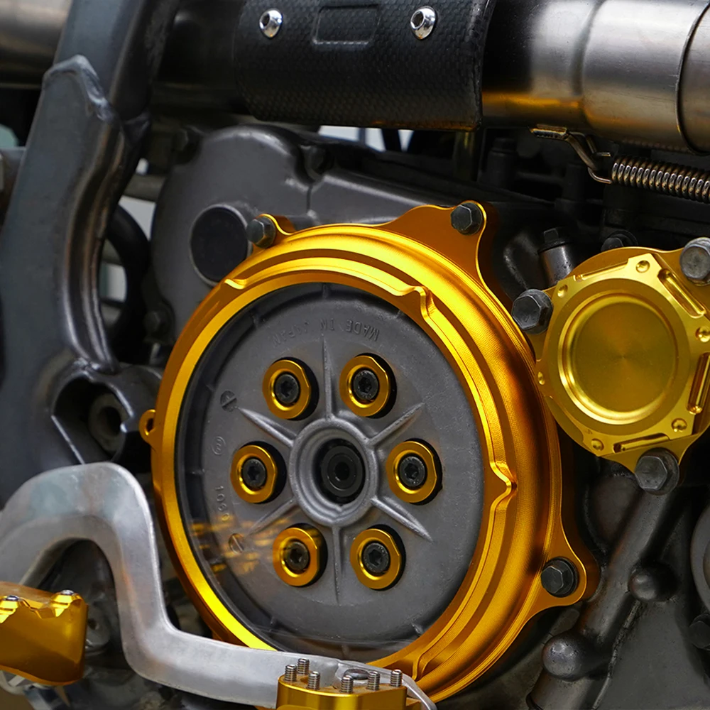NICECNC Aluminum Racing Clear Clutch Cover For Suzuki DRZ400SM 