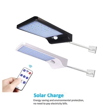 

remote 48/36 LED Human Infrared PIR Motion Sensor Street Yard Path Home Garden Security solar wall spot flood Lamp Light