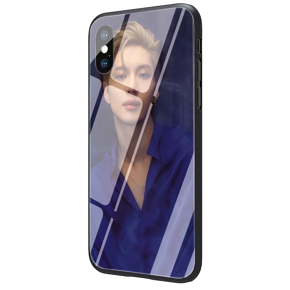 EWAU KPOP SHINee Taemin закаленное стекло чехол для телефона чехол для iPhone 5 5S SE 6 6s 7 8 Plus X XR XS 11 Pro Max