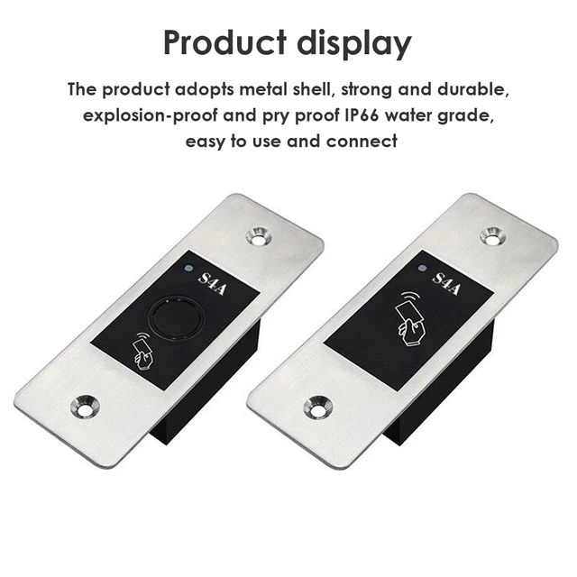 9-18V RFID Reader Keyless Door Opener Metal  Access Control Scanner 800 Users Mini  IP66 Waterproof Embedded Fingerprint Reader 2
