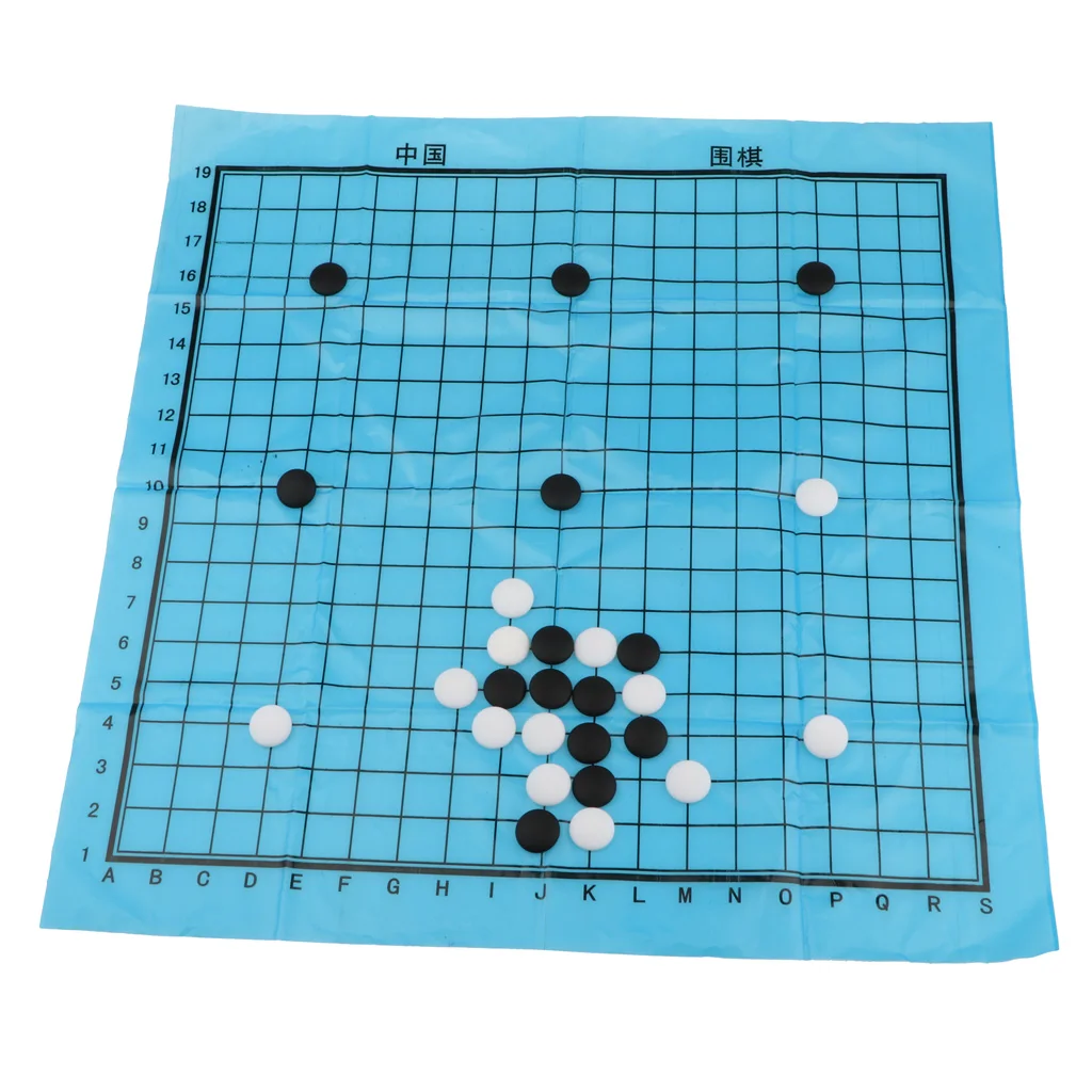 Go-китайский Шахматный набор, пластиковые настольные и игровые части для игры в кемпинг